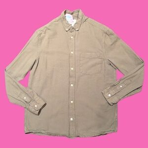H&M Green Regular Fit Button Down Shirt Size M for Men